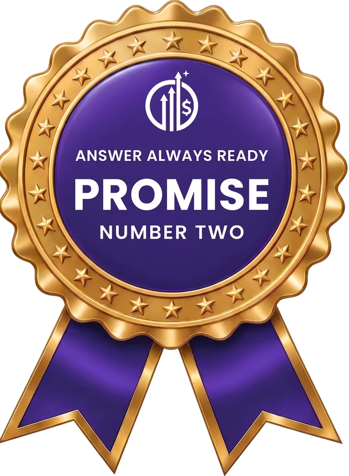 Promise number two seal: Answer Always Ready