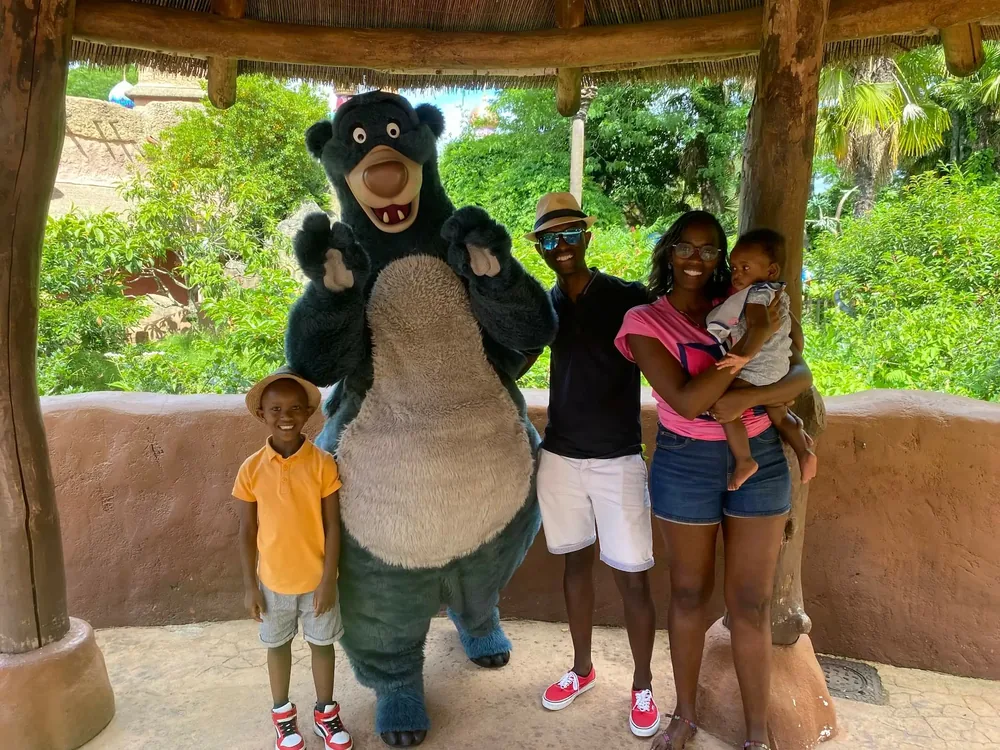 Claude Buzizi's family on their July 2024 trip to Disneyland Paris.