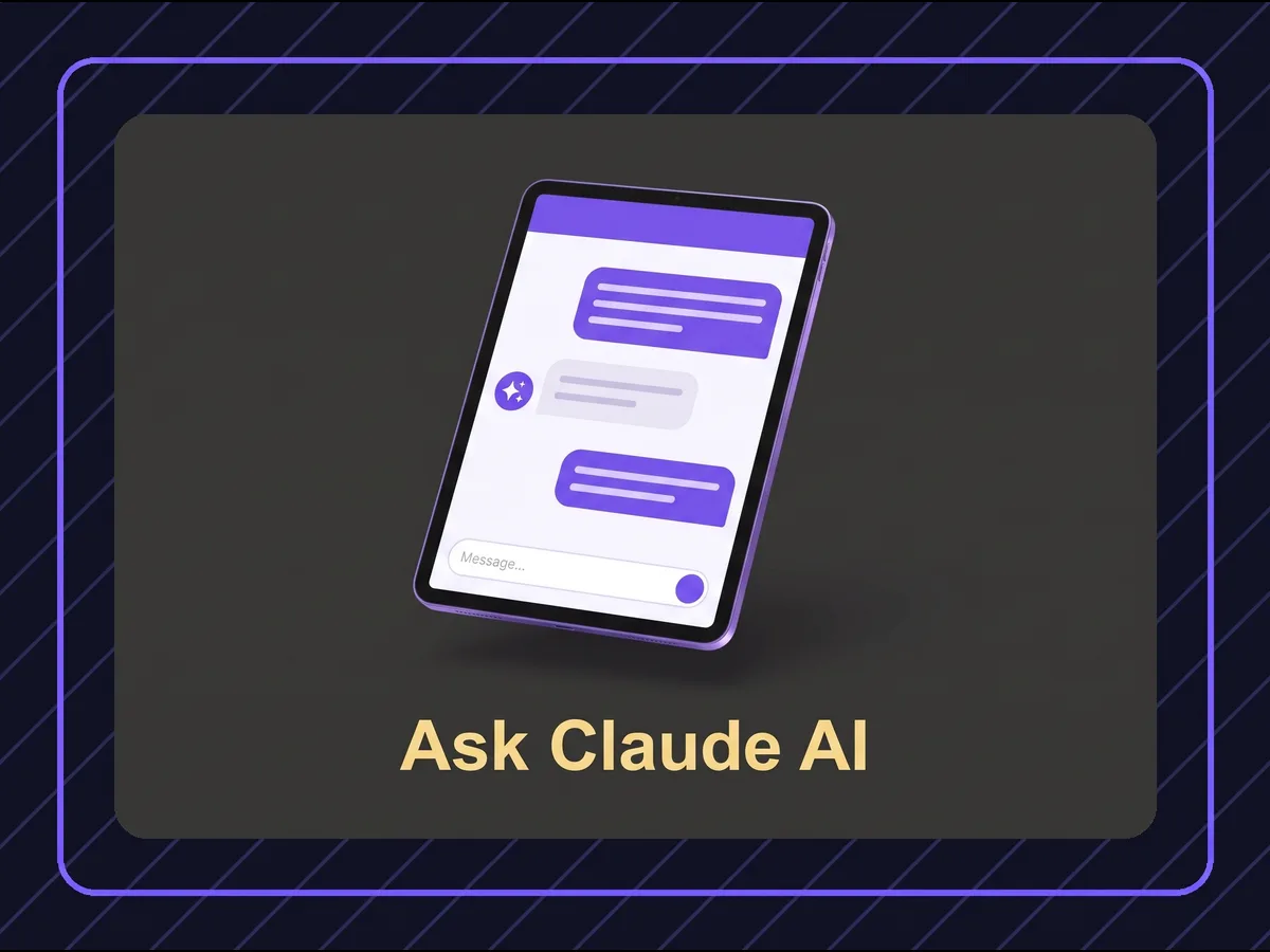 The Ask Claude AI mockup: Claude's lessons and calls indexed into one AI that answers with his own clip.